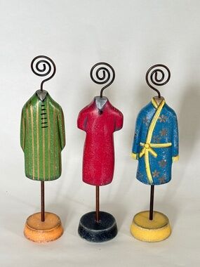 VINTAGE PIER 1 Asian Inspired Loungewear Photo/Note Holders